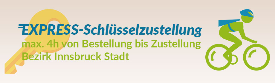 Express-Schlüsselzustellung Innsbruck Express-Schlüsselzustellung Innsbruck