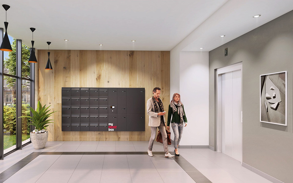 RENZ myRENZbox Paketfachanlage - Die Zukunft der Paketzustellung